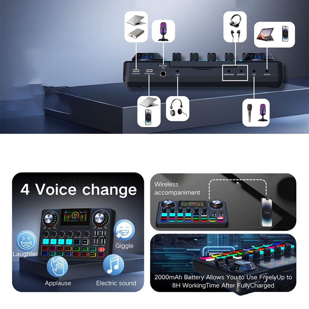 Audio Music Voice Changer - Mixer Audio ABYA, Scheda Audio Live