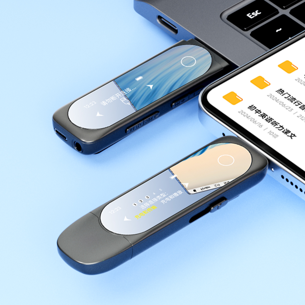 Audio Music Mp3 Download - Lettore MP3 con Bluetooth, USB Type-C