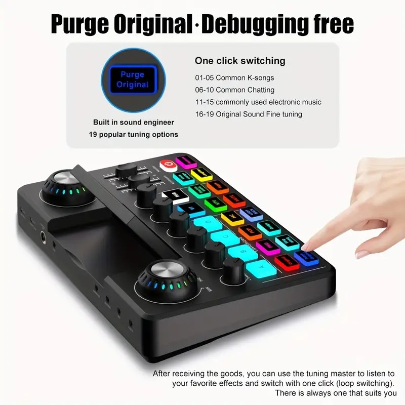 Audio Music Voice Changer - Mixer Audio, Scheda Audio Live con
