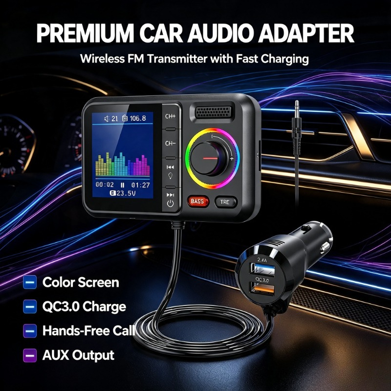 Audio Music Track - Adattatore Audio Wireless per Veicoli, Unità