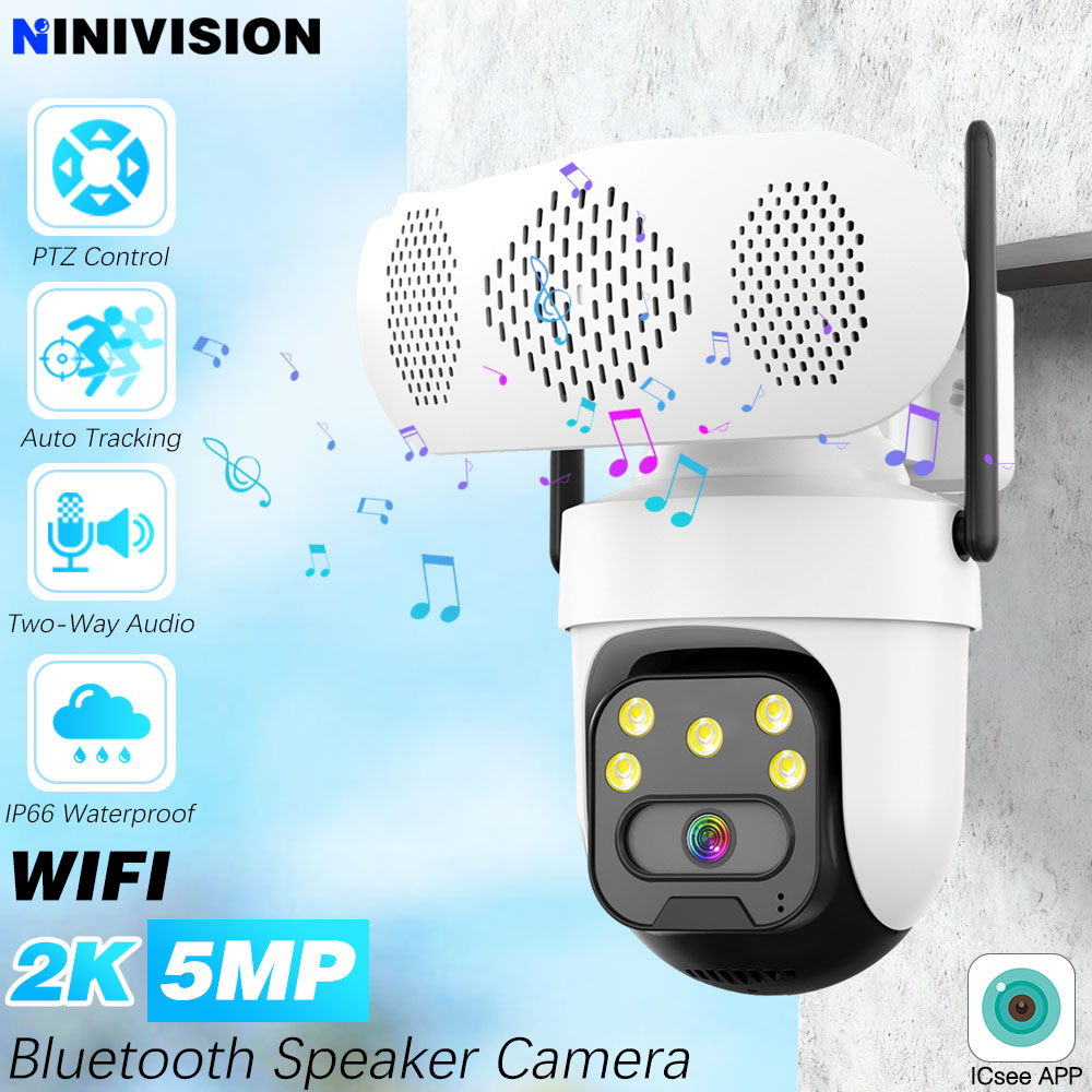 Audio Music Player App - Telecamera IP PTZ 5MP con Lettore