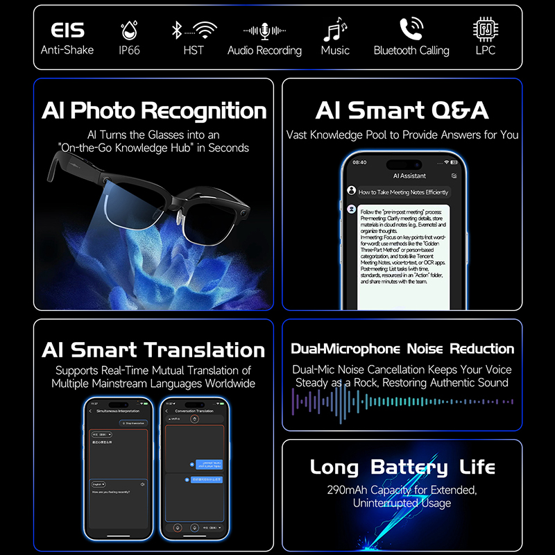 Occhiali da Sole Intelligenti  - Audio Music Recognition recensione e prezzo