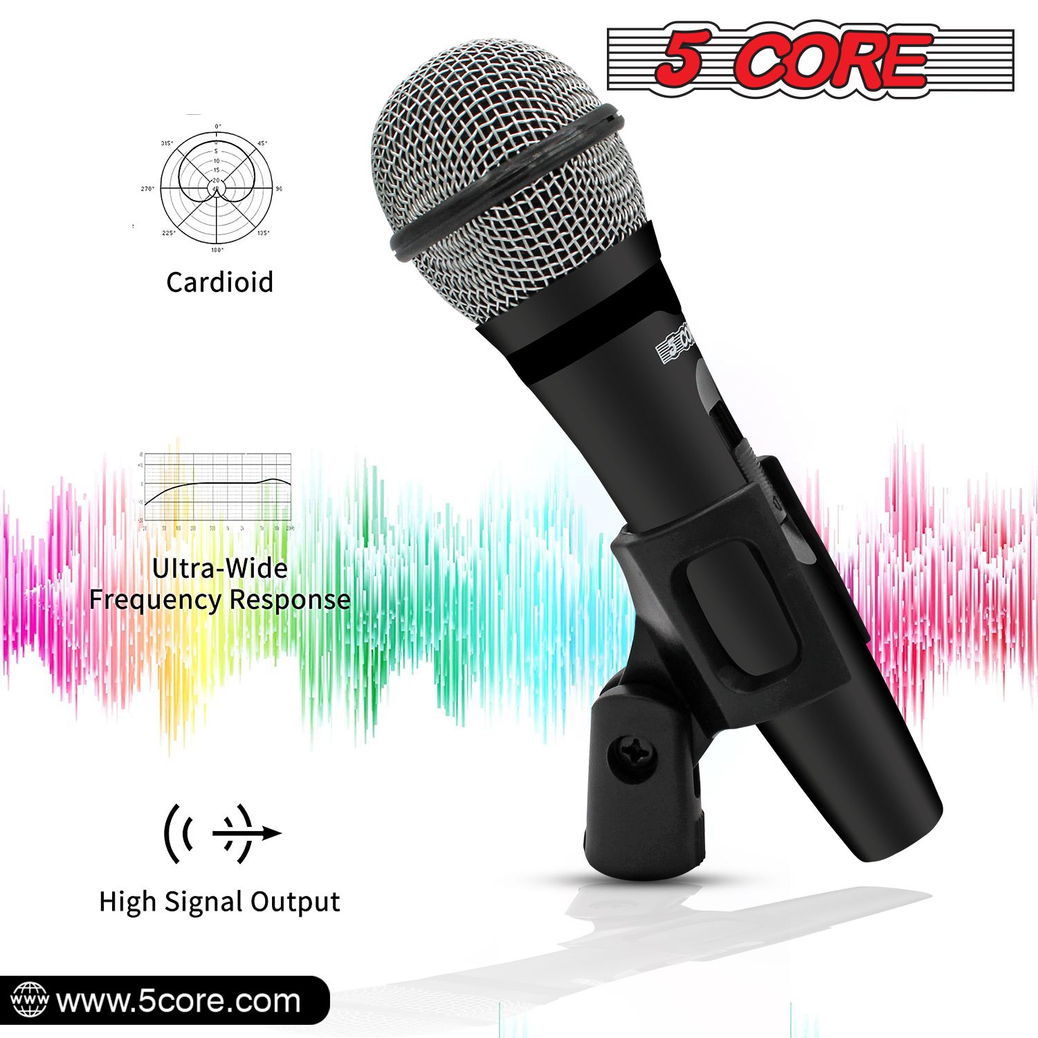 Microfono Dinamico Vocale a 5  - Xlr Microphone Condenser recensione e prezzo