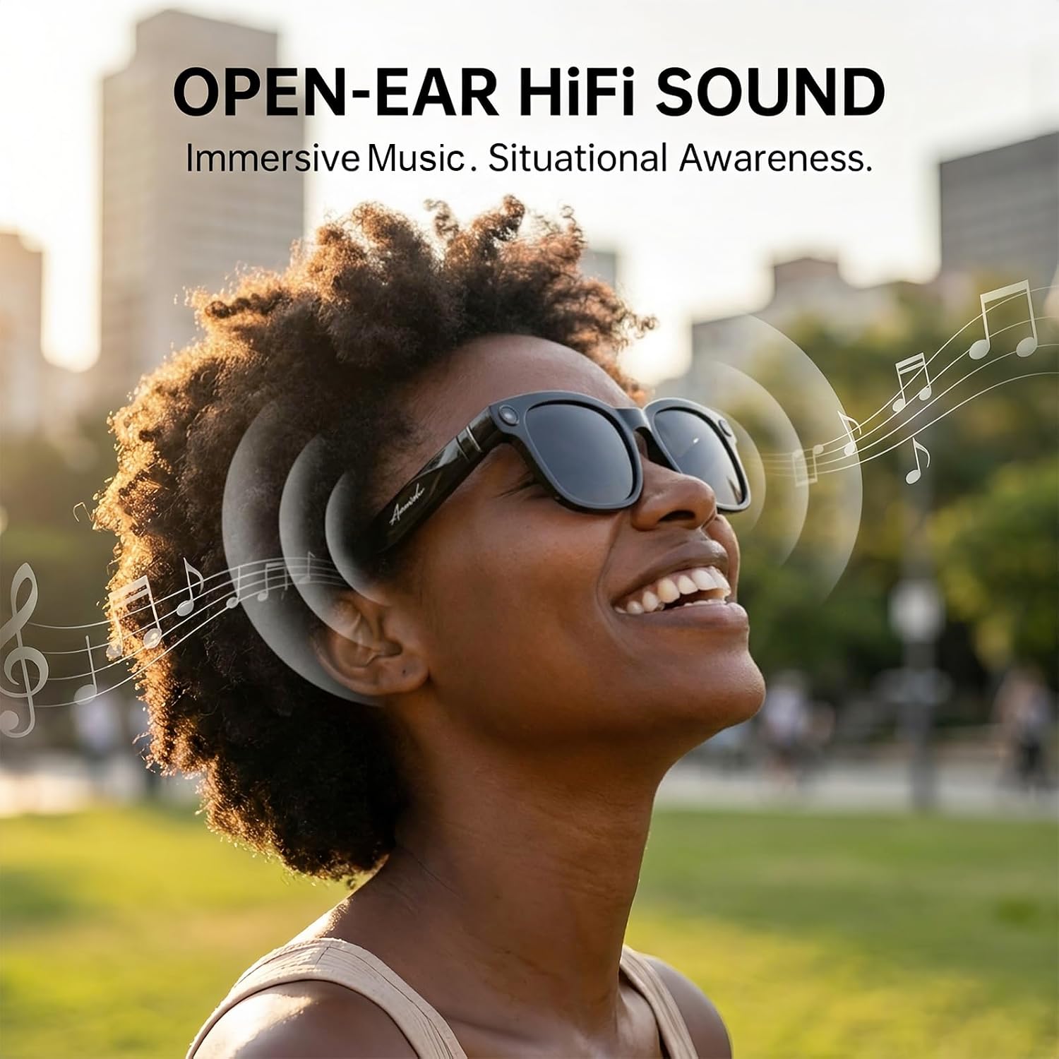 Occhiali Smart AI con Fotocame - Audio Music Recognition recensione e prezzo