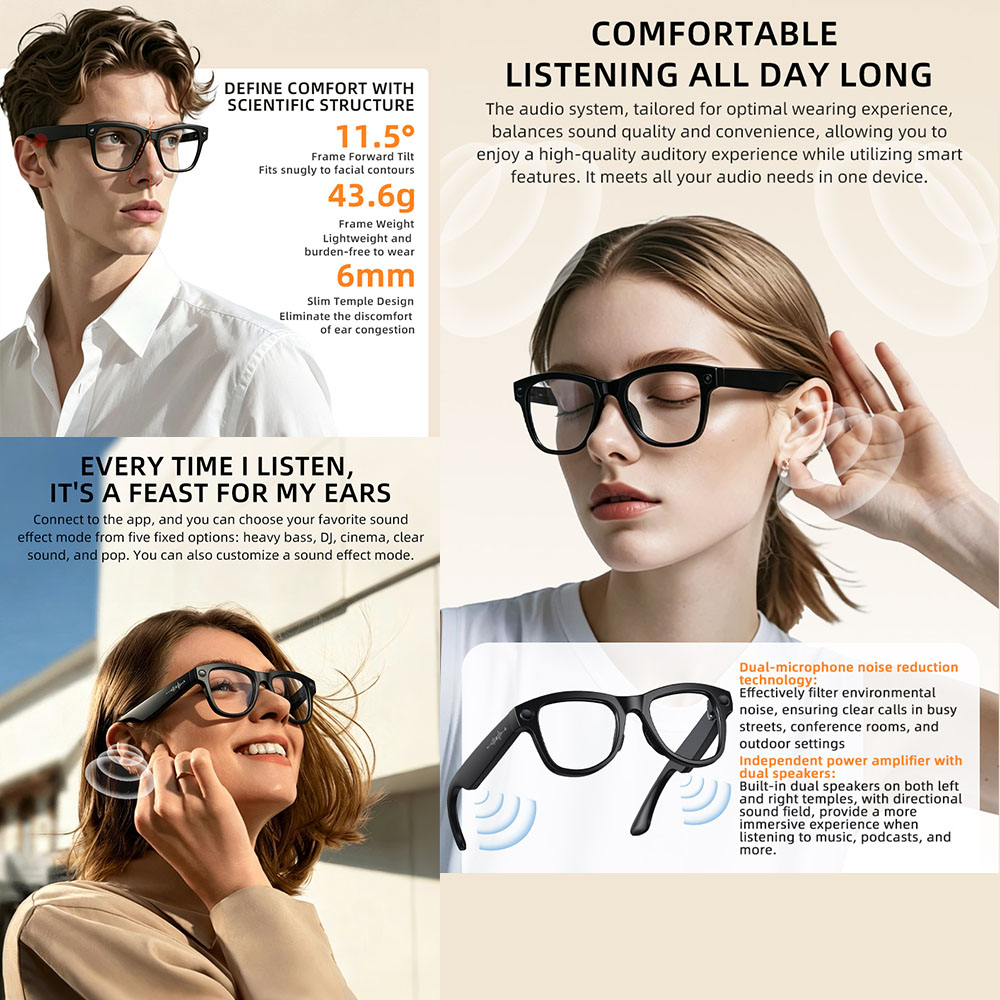 Occhiali Smart AI 2026 con Fot - Audio Music Recognition recensione e prezzo