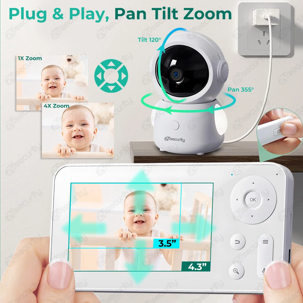 2K Baby monitor Wi-Fi con sche - Audio Music Track recensione e prezzo
