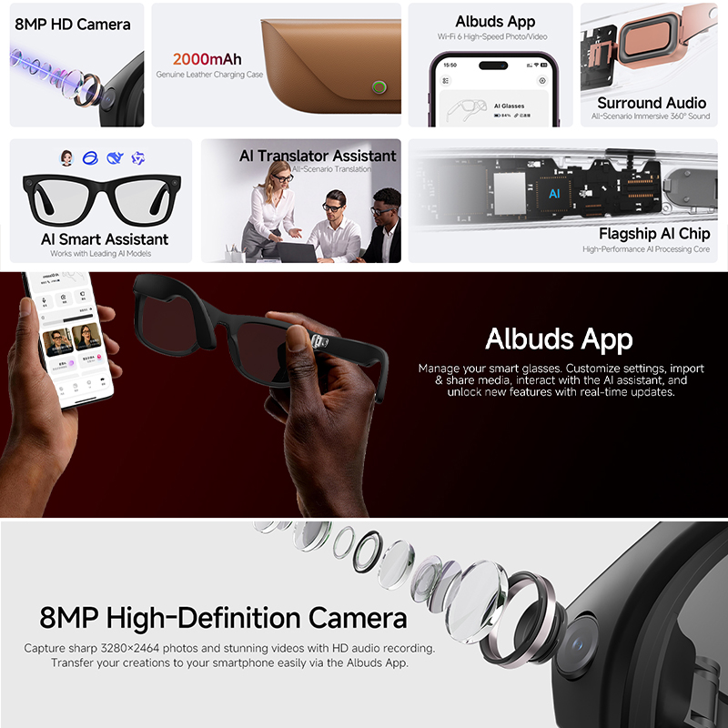 Nuovi Occhiali Intelligenti co - Audio Music Recognition recensione e prezzo
