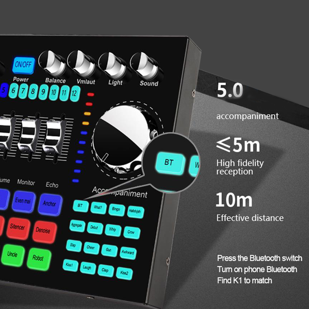 Mixer Audio K1, Scheda Audio L - Audio Music Voice Changer recensione e prezzo