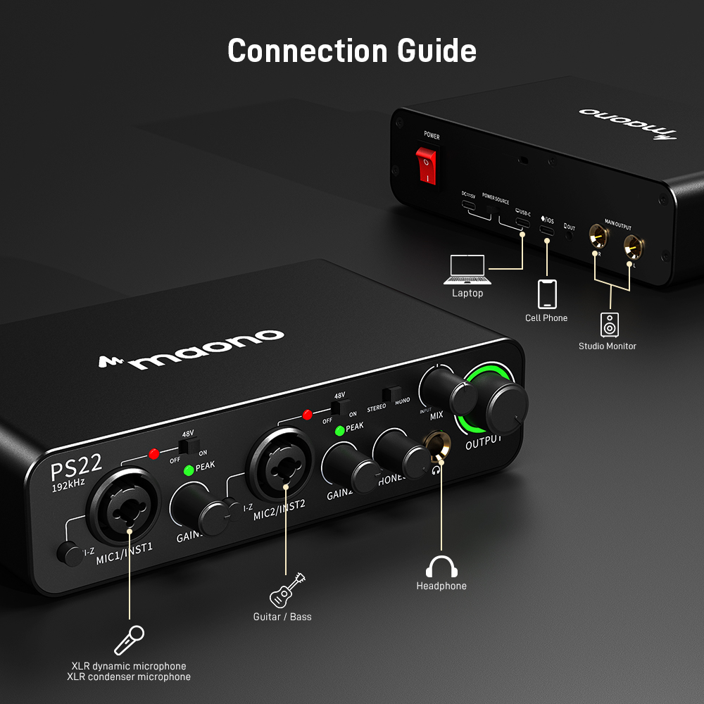 MAONO PS22 Interfacce Audio Pr - Audio Music Software recensione e prezzo