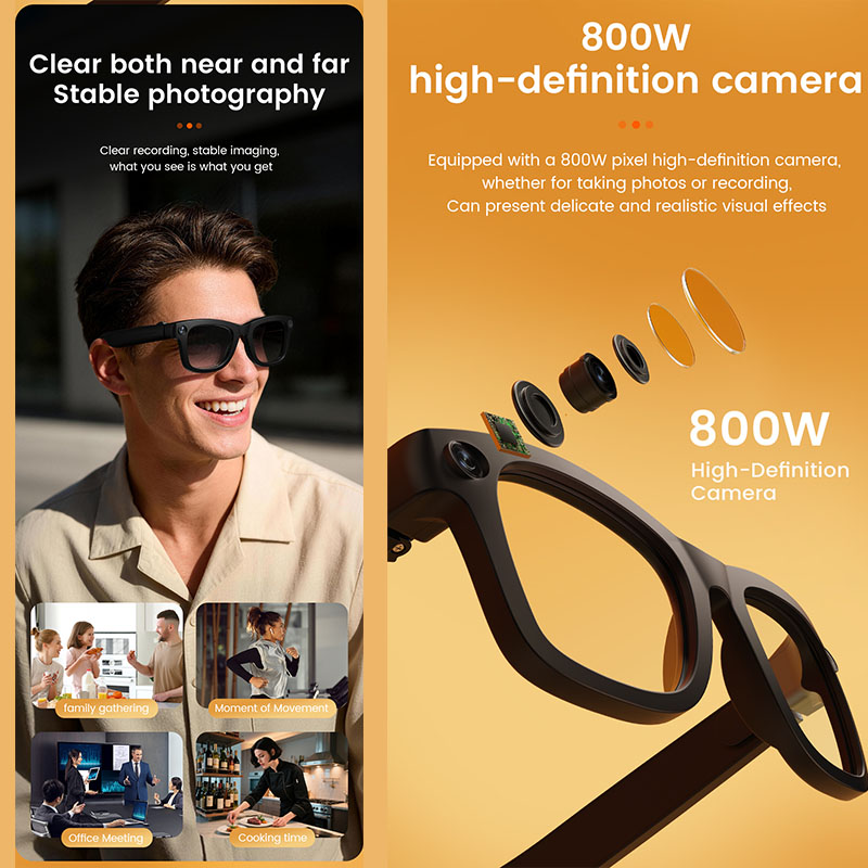 Occhiali Smart AI con Fotocame - Audio Music Recognition recensione e prezzo
