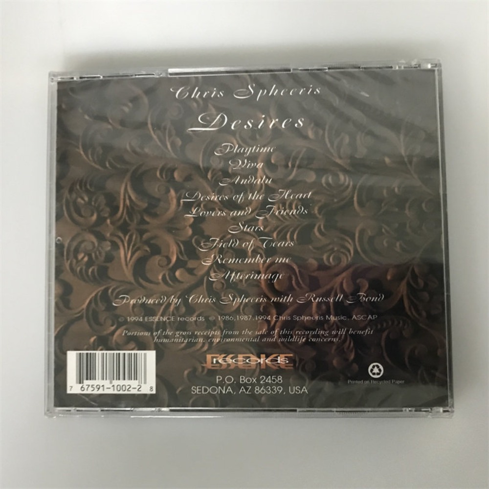 CD 'Desires' di Chris Spheeris - Audio Music Of recensione e prezzo